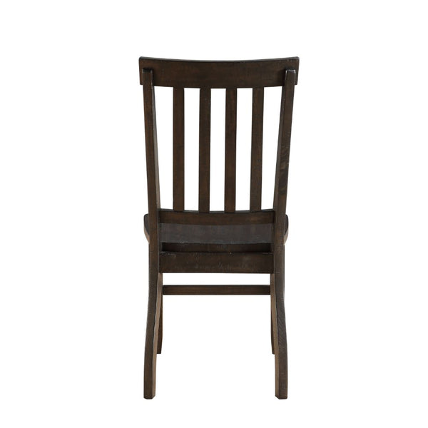 ACME Maisha Rustic Walnut Side Chair (Set-2) Model 61032
