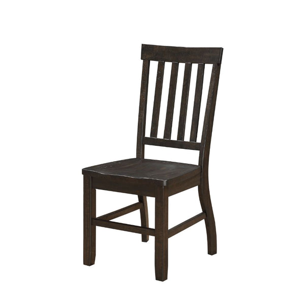 ACME Maisha Rustic Walnut Side Chair (Set-2) Model 61032