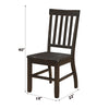 ACME Maisha Rustic Walnut Side Chair (Set-2) Model 61032