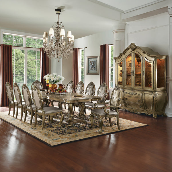 ACME Ragenardus Synthetic Leather & Vintage Oak Side Chair (Set-2) Model 61292