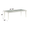 ACME Maverick Platinum Dining Table Model 61800