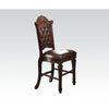 ACME Vendome Synthetic Leather & Cherry Counter Height Chair (Set-2) Model 62034