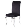 ACME Fabiola Fabric & Stainless Steel Side Chair (Set-2) Model 62072