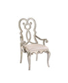 ACME Esteban Ivory Velvet & Antique Champagne Arm Chair (Set-2) Model 62203