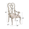 ACME Esteban Ivory Velvet & Antique Champagne Arm Chair (Set-2) Model 62203