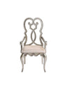 ACME Esteban Ivory Velvet & Antique Champagne Arm Chair (Set-2) Model 62203