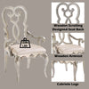 ACME Esteban Ivory Velvet & Antique Champagne Arm Chair (Set-2) Model 62203