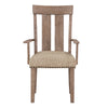 ACME Nathaniel Fabric & Maple Arm Chair (Set-2) Model 62333