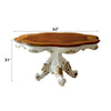 ACME Picardy Antique Pearl & Cherry Oak Dining Table Model 63470