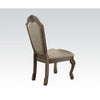 ACME Chateau de Ville Synthetic Leather & Antique White Side Chair (Set-2) Model 64067A