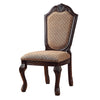 ACME Chateau De Ville Fabric & Espresso Side Chair (Set-2) Model 64077A