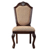 ACME Chateau De Ville Fabric & Espresso Side Chair (Set-2) Model 64077A