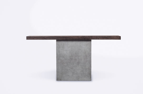 Modrest Renzo Modern Oak & Concrete Console Table Model VGGR649277