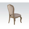 ACME Chelmsford Beige Fabric & Antique Taupe Side Chair (Set-2) Model 66052