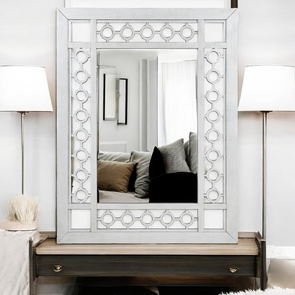 ACME Varian Mirrored & Antique Platinum Mirror Model 66158