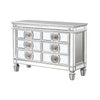 ACME Varian Mirrored & Antique Platinum Server Model 66159