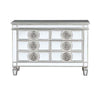 ACME Varian Mirrored & Antique Platinum Server Model 66159