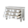 ACME Varian Mirrored & Antique Platinum Server Model 66159