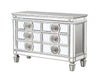 ACME Varian Mirrored & Antique Platinum Server Model 66159