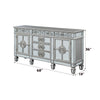 ACME Varian Mirrored & Antique Platinum Server Model 66164