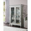 ACME Varian Mirrored & Antique Platinum Curio Model 66166