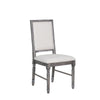 ACME Leventis Cream Linen & Weathered Gray Side Chair (Set-2) Model 66182