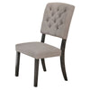 ACME Bernard Linen & Weathered Gray Oak Side Chair (Set-2) Model 66192