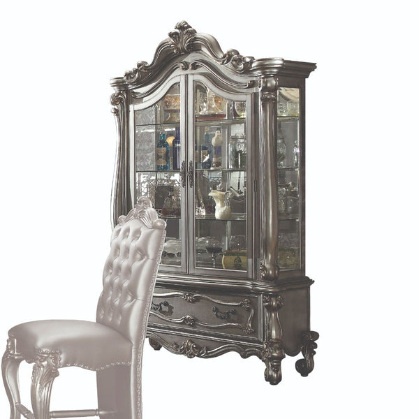 ACME Versailles Antique Platinum Curio Model 66838