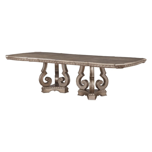 ACME Northville Antique Silver Dining Table Model 66920