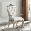 ACME Gorsedd Cream Fabric & Golden Ivory Arm Chair (Set-2) Model 67443