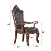 ACME Picardy Honey Oak & Synthetic Leather Arm Chair (Set-2) Model 68223