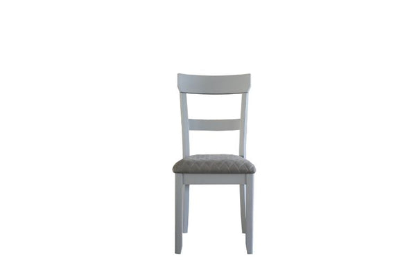 ACME House Marchese Two Tone Gray Fabric & Pearl Gray Side Chair (Set-2) Model 68862