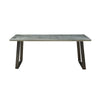 ACME Kaylia Aluminum & Gunmetal Dining Table Model 70105
