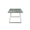 ACME Kaylia Aluminum & Gunmetal Dining Table Model 70105