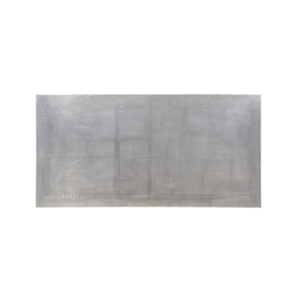 ACME Kaylia Aluminum & Gunmetal Dining Table Model 70105