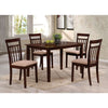 ACME Samuel Espresso & Microfiber 5 Piece Dining Set Model 70325