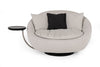 Divani Casa Alba Modern Grey Fabric Chair With Tray Model VGWCL157-GRY
