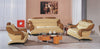 7055 Modern Cream And Camel Leather Sofa Set Model VGBN7055-CAM