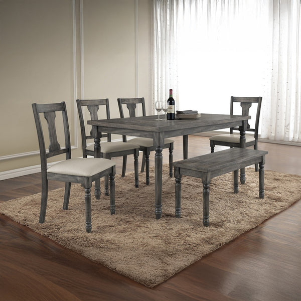 ACME Wallace Weathered Gray Bench Model 71438