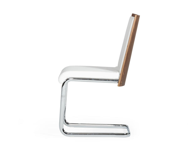 Morgan Modern White & Walnut Dining Chair (Set Of 2) Model VGEWF3175BE-WHT