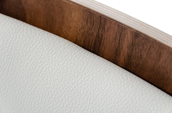 Morgan Modern White & Walnut Dining Chair (Set Of 2) Model VGEWF3175BE-WHT