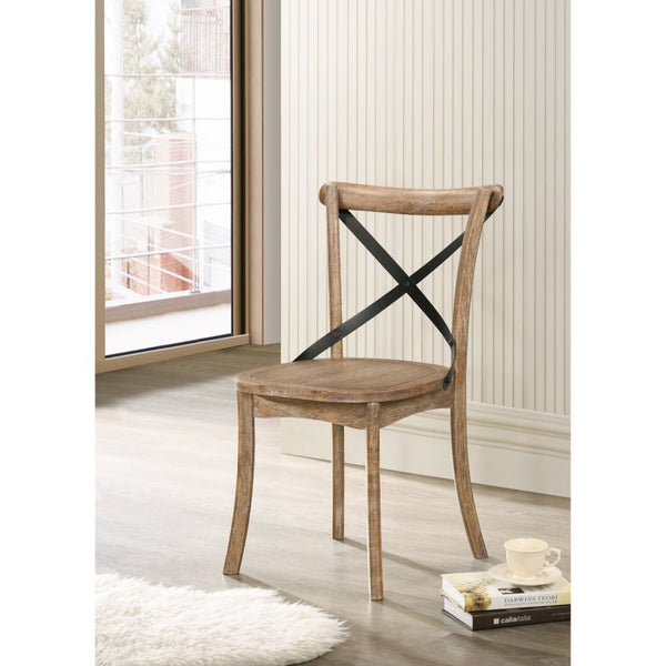 ACME Kendric Rustic Oak Side Chair (Set-2) Model 71777