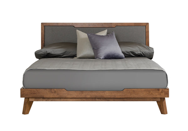 Nova Domus Soria Mid Century Grey & Walnut Bed Model VGMABR-32-BED
