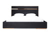 Nova Domus Cartier Modern Black Velvet & Rosegold Bed Model VGVCBD-A002