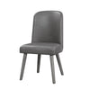 ACME Waylon Gray Synthetic Leather & Gray Oak Side Chair (Set-2) Model 72202