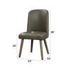 ACME Waylon Gray Synthetic Leather & Gray Oak Side Chair (Set-2) Model 72202