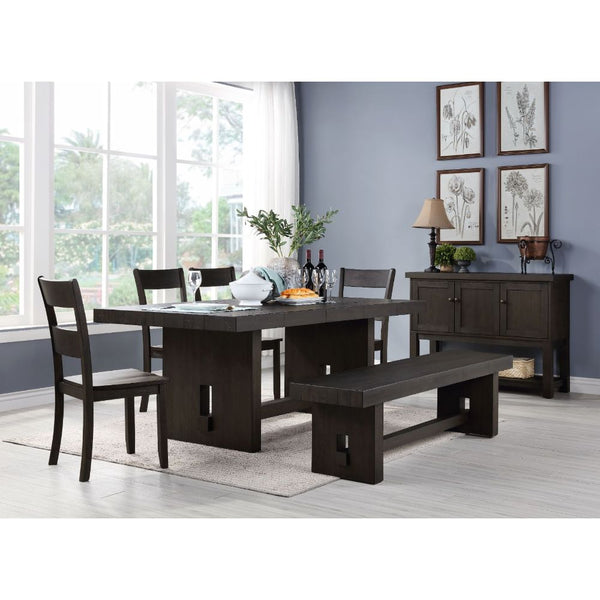 ACME Haddie Distressed Walnut Dining Table Model 72210