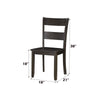 ACME Haddie Distressed Walnut Side Chair (Set-2) Model 72212