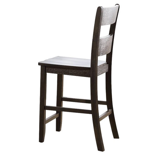ACME Haddie Distressed Walnut Counter Height Chair (Set-2) Model 72222