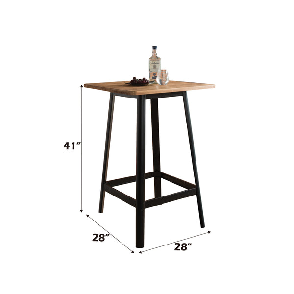 ACME Jacotte Natural & Black Bar Table Model 72330